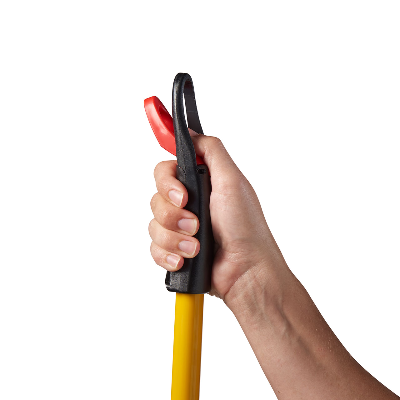 轻型喷水拖把采用轻量化用户友好型设计，配备清洁液舱，可支持用户大面积清洁而无需中途补充溶液。