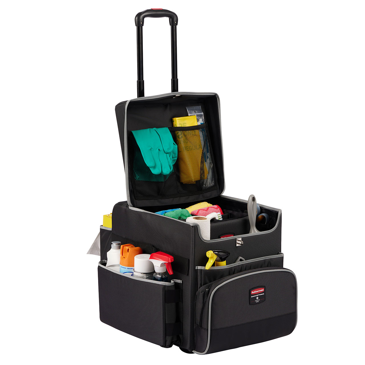 行政系列便携式客房服务推车是乐柏美商务用品专为行业打造的集客房服务、保洁、维护于一体的超耐用移动推车解决方案。