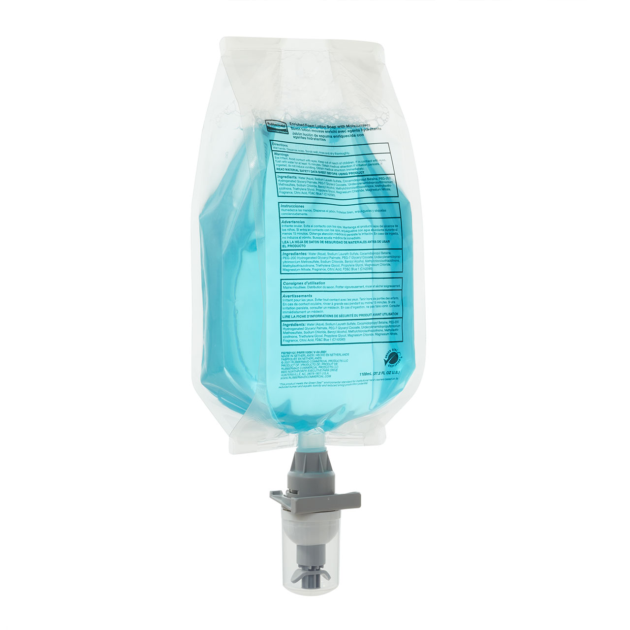 Enriched Foam 保湿洗手液补充装适用于 AutoFoam 和采用 LumeCel™ 技术的 AutoFoam 分配器。Green Seal® 认证洗手液以轻盈、透气的稠度分配，可快速起泡，便于手洗。