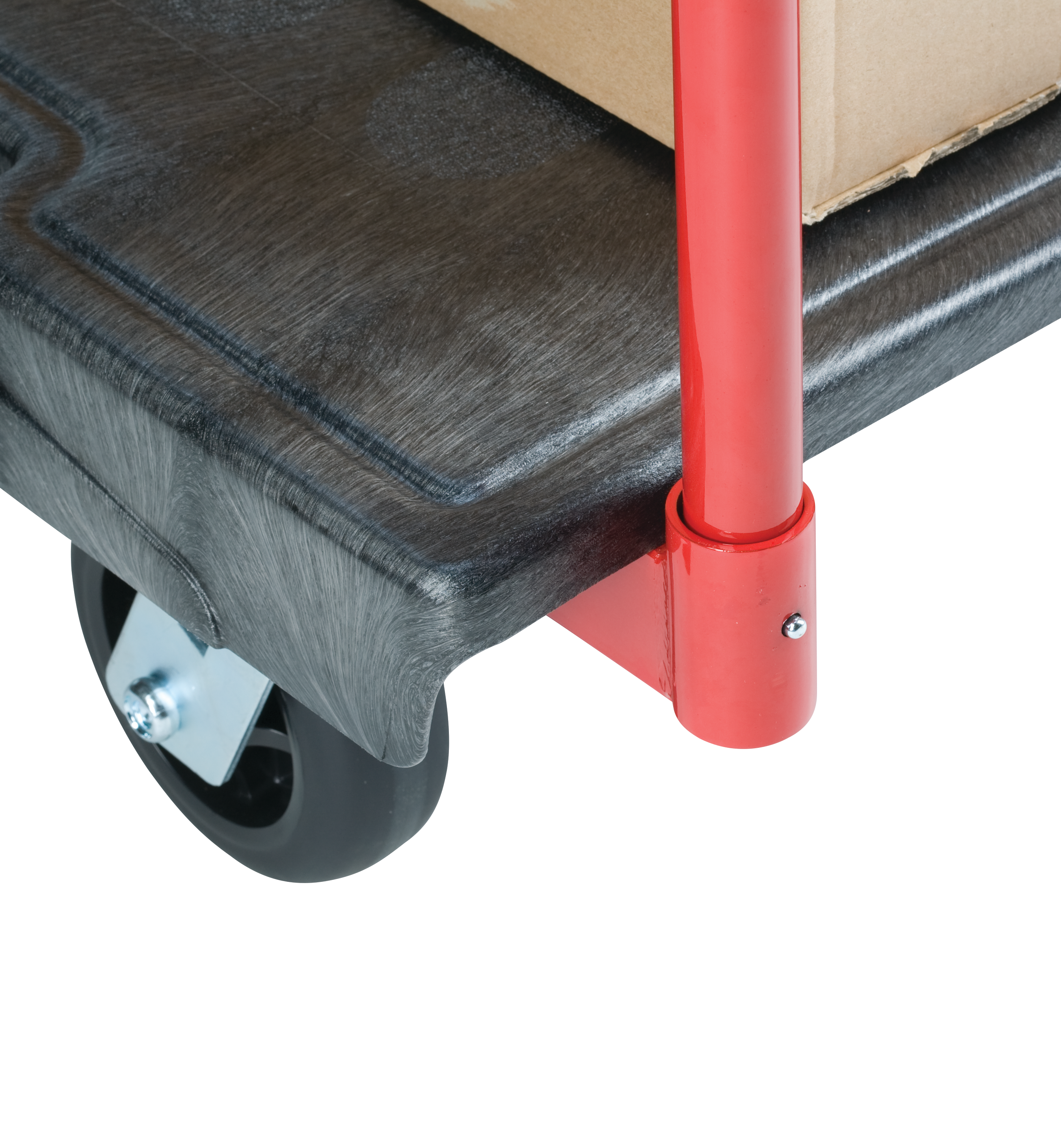 乐柏美商务用品重型平板推车，尺寸61cm x 91cm，配备15cm TPR脚轮，载重能力454kg。轻松应对大型、重型或超尺寸物品的转运需求，广泛适用于从零售补货到建筑工地的多样化场景。