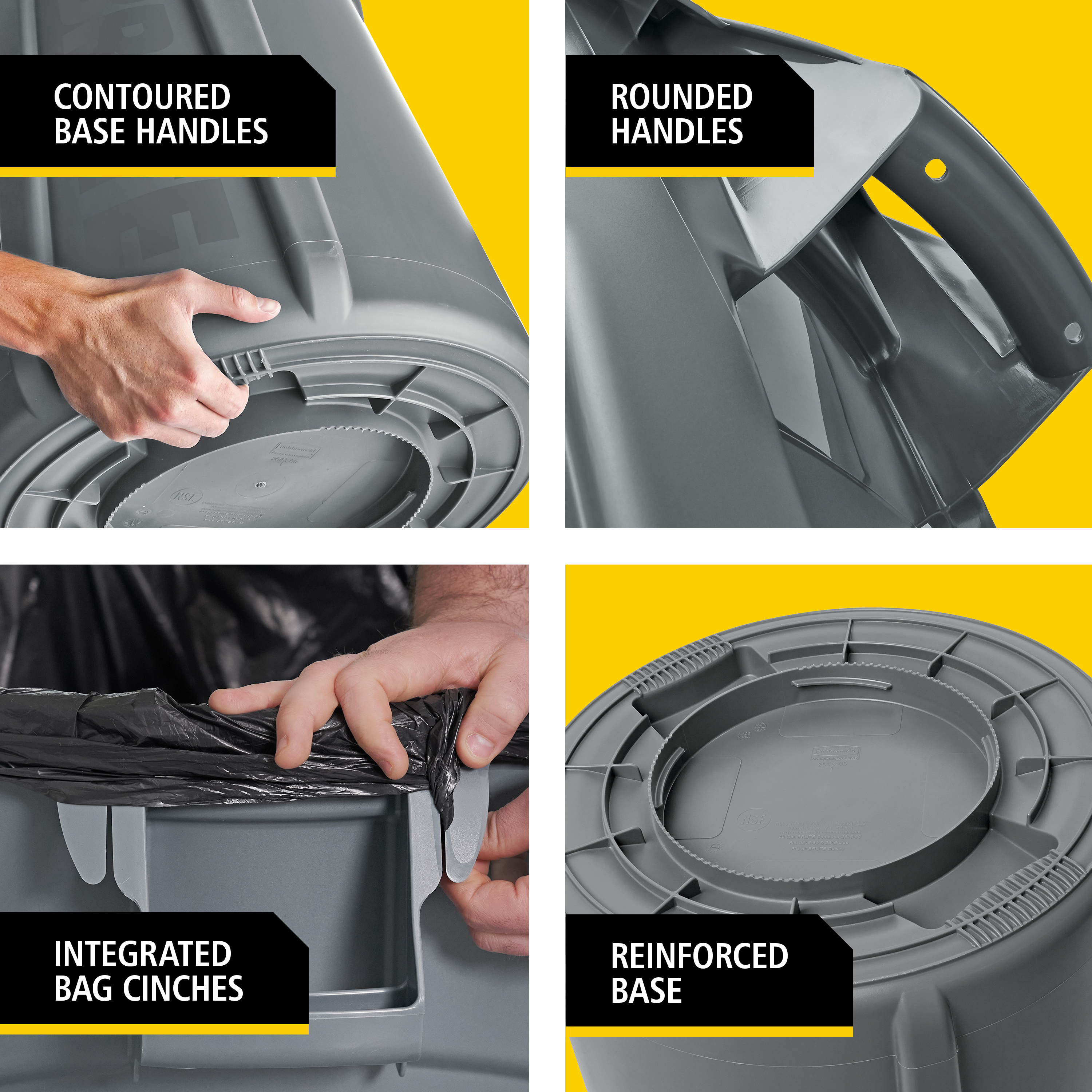 采用创新通风管道设计，更换垃圾袋时省力高达50%，提升工作效率，同时降低员工受伤风险。