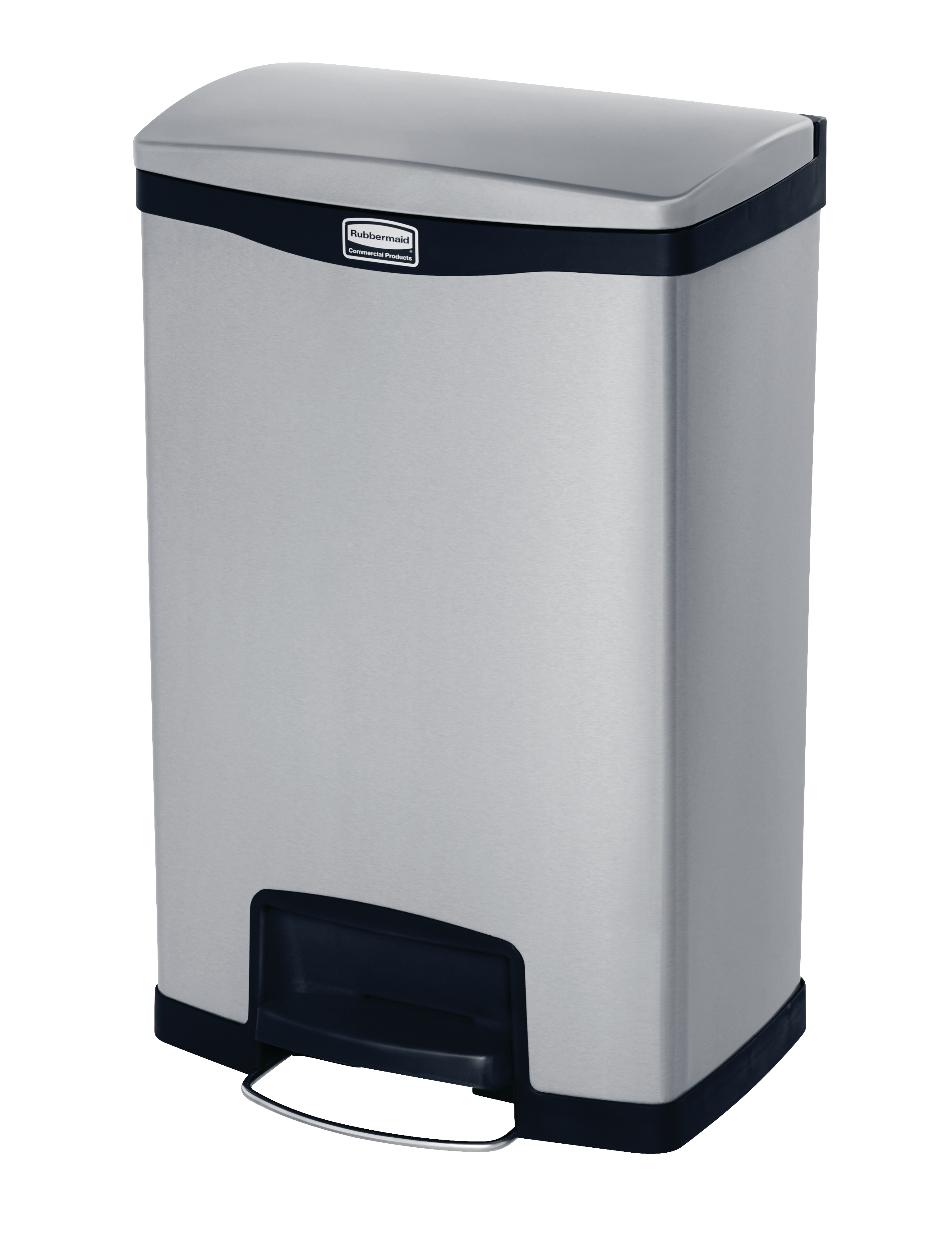 乐柏美商务用品Impressions™前踏式垃圾桶采用纤薄设计，占地面积小，并配备加宽踏板，便于脚部操作，实现无接触废弃物投放。内桶由结实坚固、防刺穿的塑料制成，桶体表面光滑流畅，便于日常清洁与维护。同时，这款垃圾桶也配备垃圾袋固定环，可牢固固定垃圾袋。