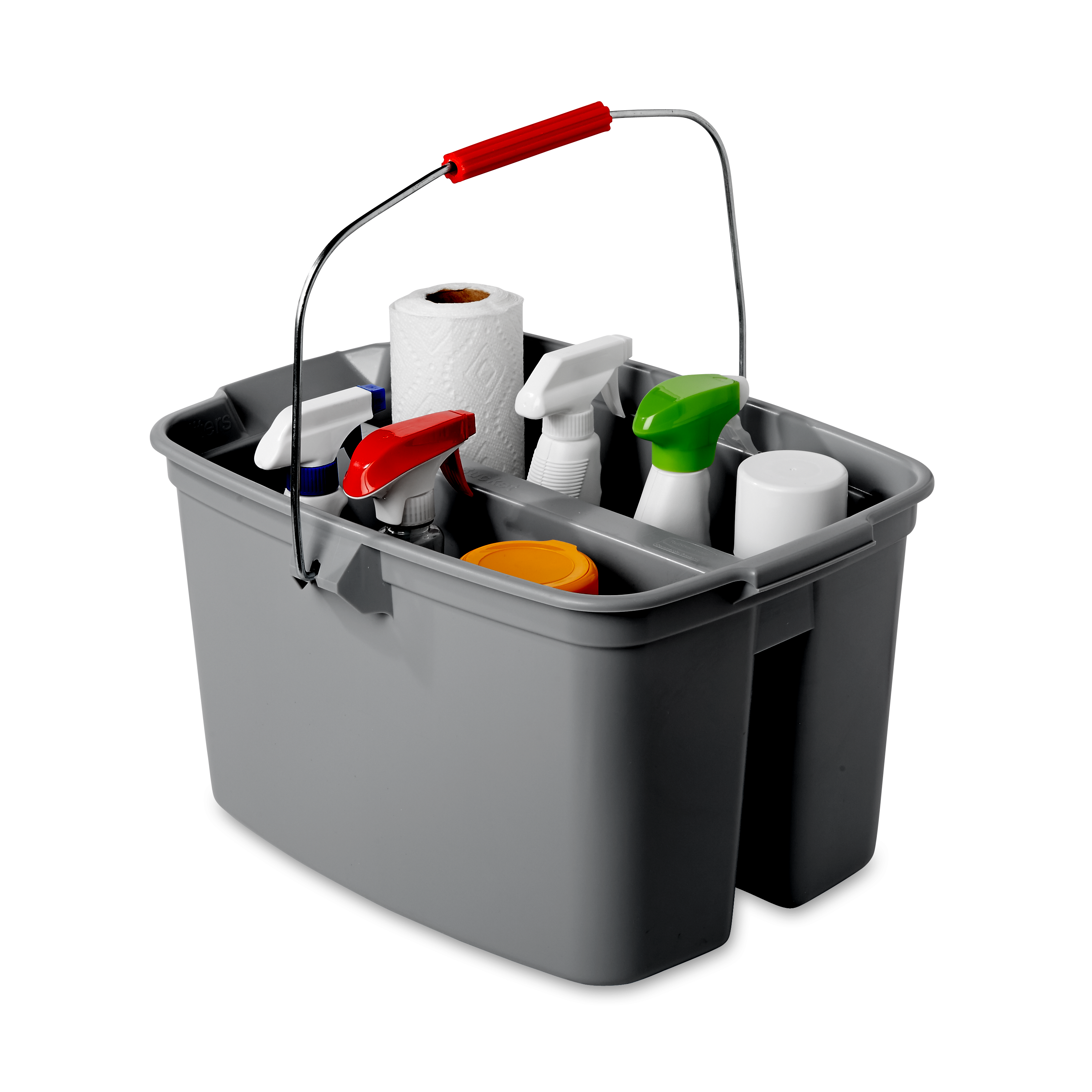 乐柏美商务用品双格塑料桶，让海绵拖把使用更轻松。