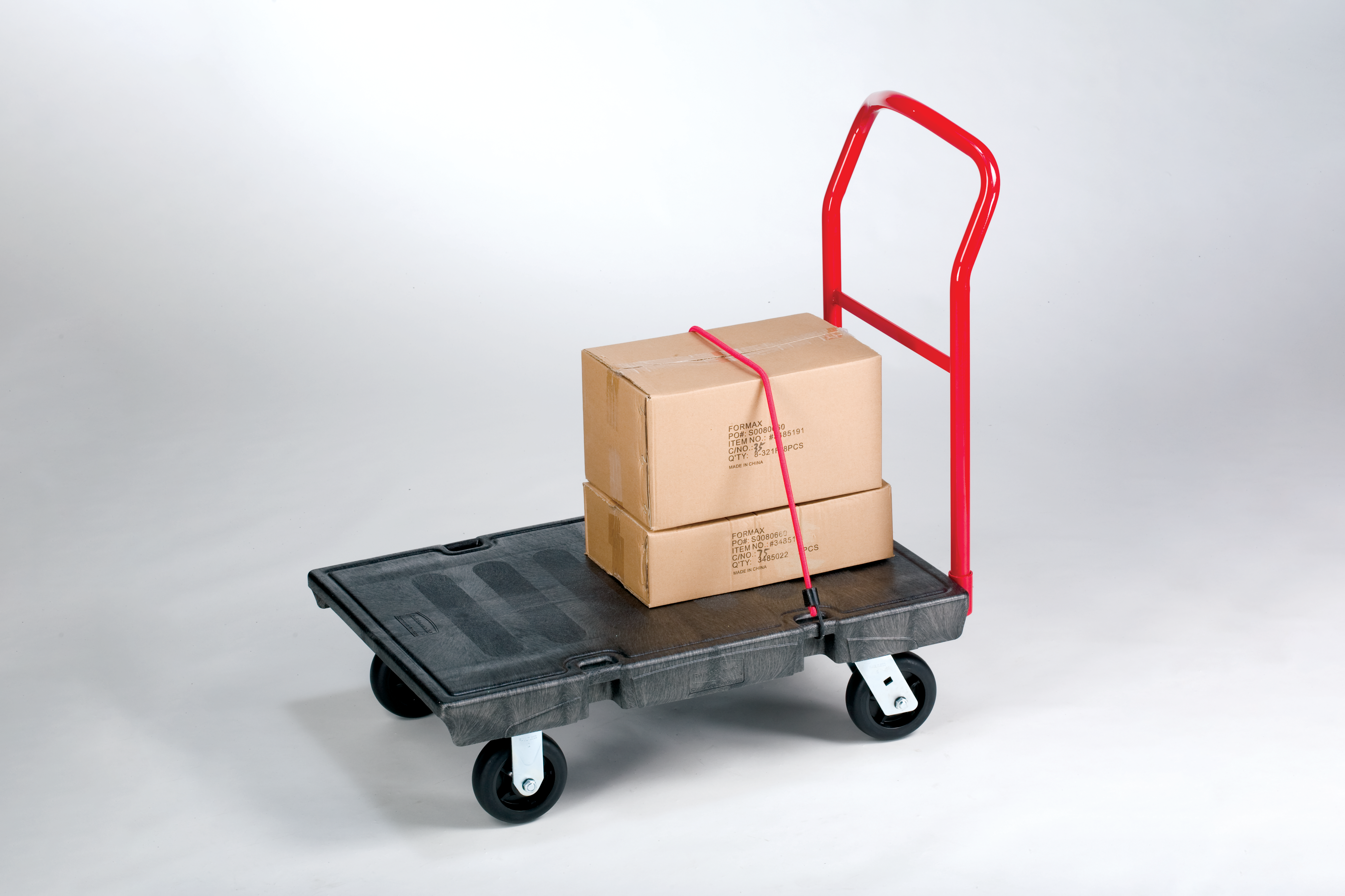 乐柏美商务用品重型平板推车，尺寸61cm x 91cm，配备15cm TPR脚轮，载重能力454kg。轻松应对大型、重型或超尺寸物品的转运需求，广泛适用于从零售补货到建筑工地的多样化场景。