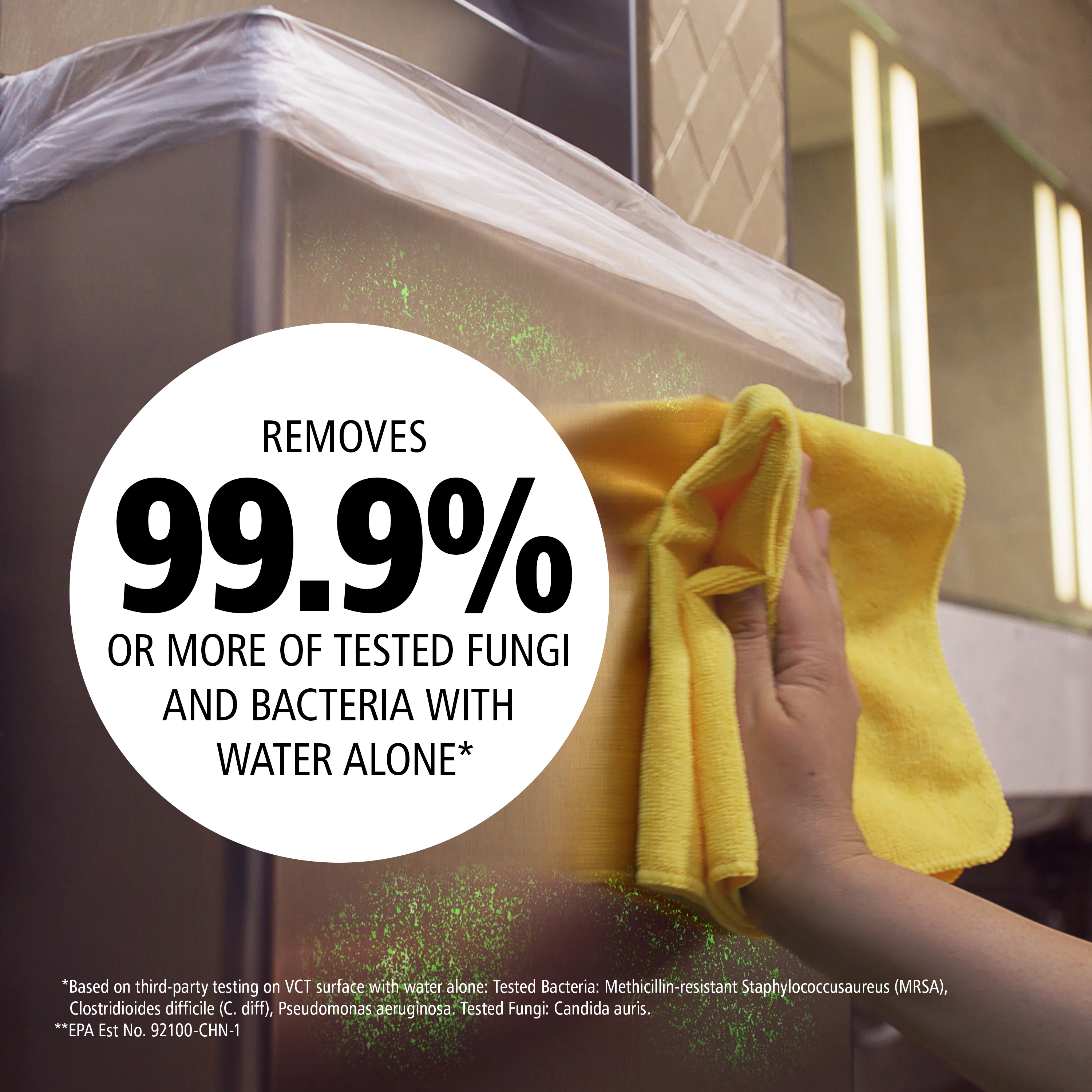 研究显示，有害病原体可在物体表面存活长达5个月，美国疾控中心（CDC）因此将规范的环境清洁称为“感染预防与控制的基础性措施”。乐柏美商务用品R-40再生微纤抹布采用高品质微纤，清洁性能与微生物去除效果远超传统抹布。
