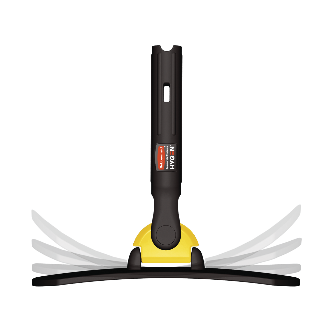 乐柏美商务用品HYGEN™微纤韧性拖头可随表面弧度灵活贴合，高效收集灰尘污垢，助您清洁更快速、更彻底。