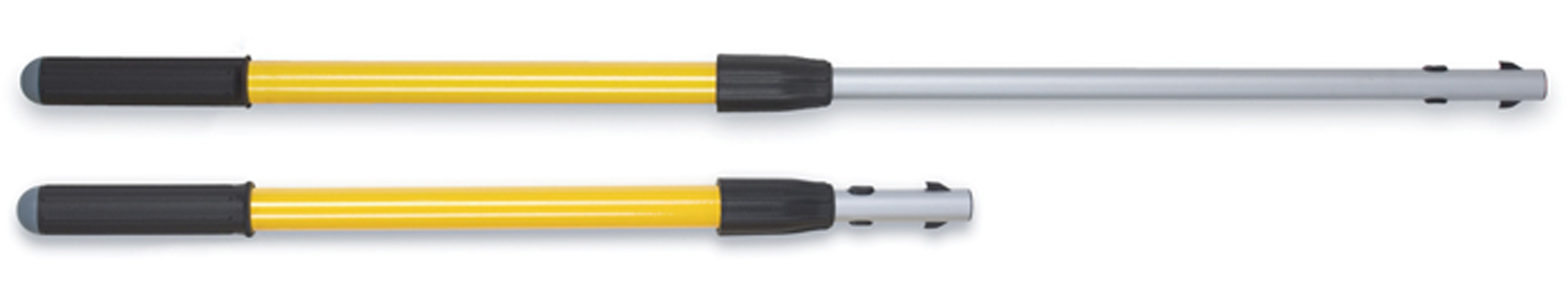 HYGEN™快接式手柄与杆件，轻松触及高处空间，显著提升设施内各区域的清洁效率。
独特连接机制，实现快捷、省时的工具更换。