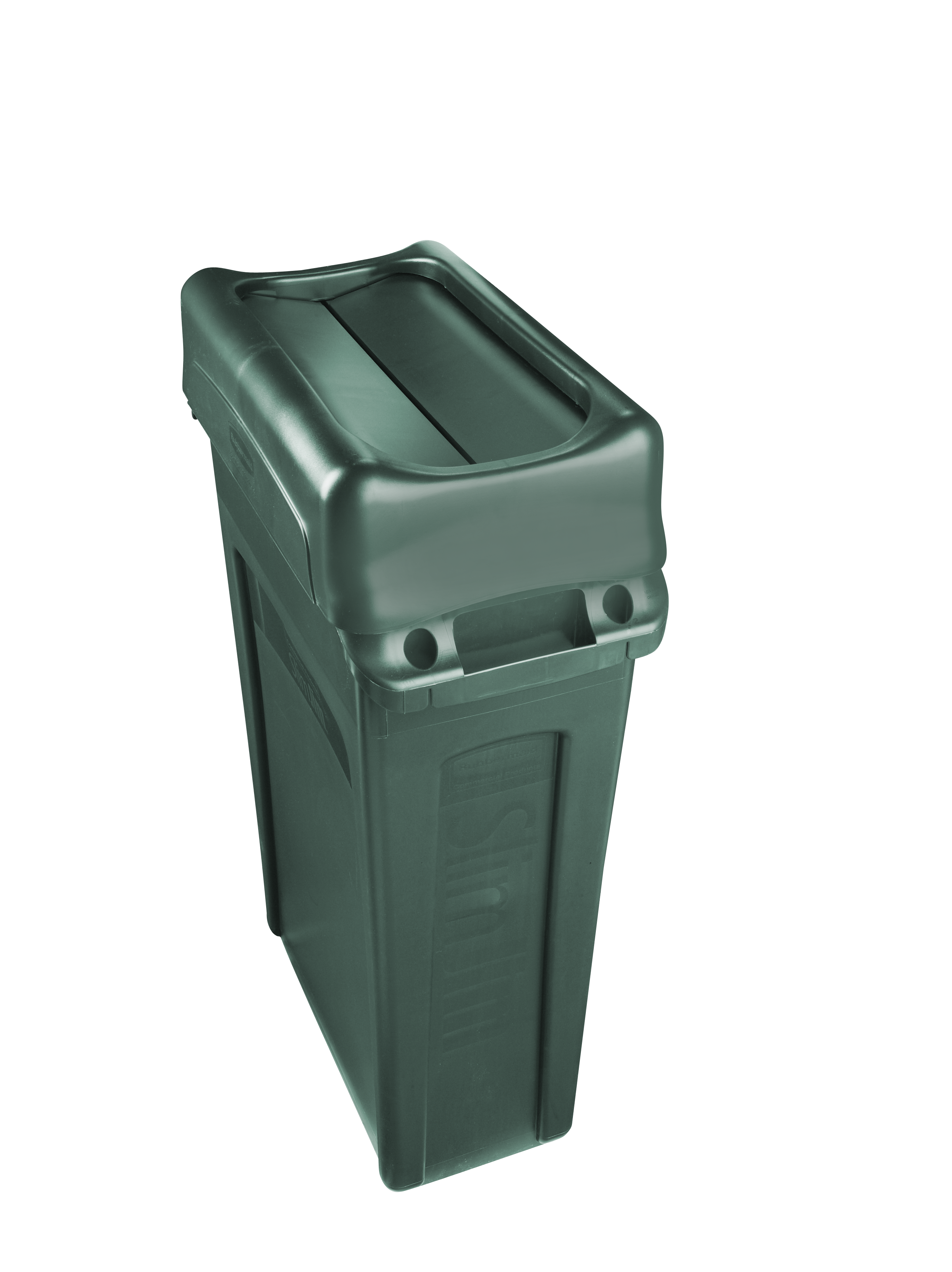 SlimJim®悬吊活门式桶盖有助于推动垃圾分类回收，提升作业效率。翻转式桶盖便于投放垃圾，投放后自动回位，将垃圾隐藏于公众视线之外。桶盖搭配可更换的彩色顶盖，通过颜色区分引导废弃物分类与回收。采用高强度耐用塑料材质，防锈免维护，清洁便捷。