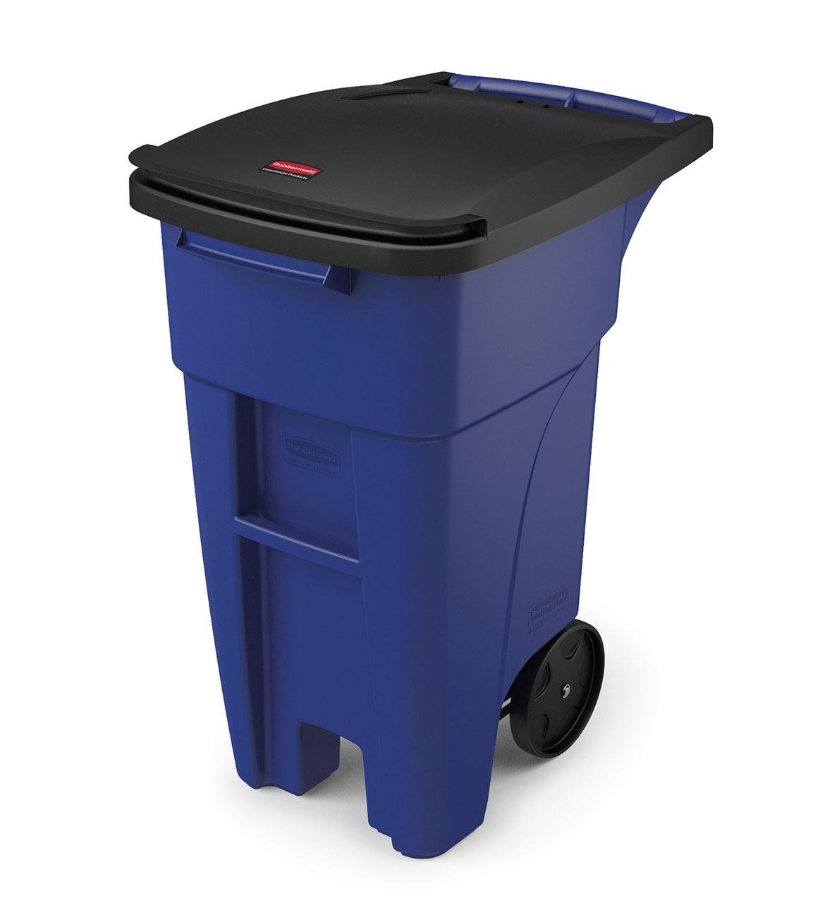 BRUTE可推式垃圾桶，121L，蓝色