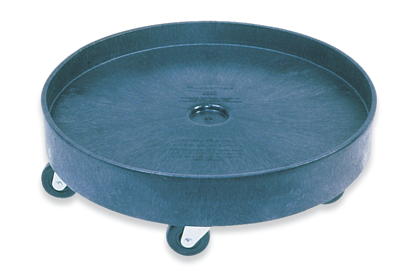 乐柏美商务用品通用鼓形小车可快速轻松地在您的设施内运输重达226.79公斤的废弃物垃圾桶。