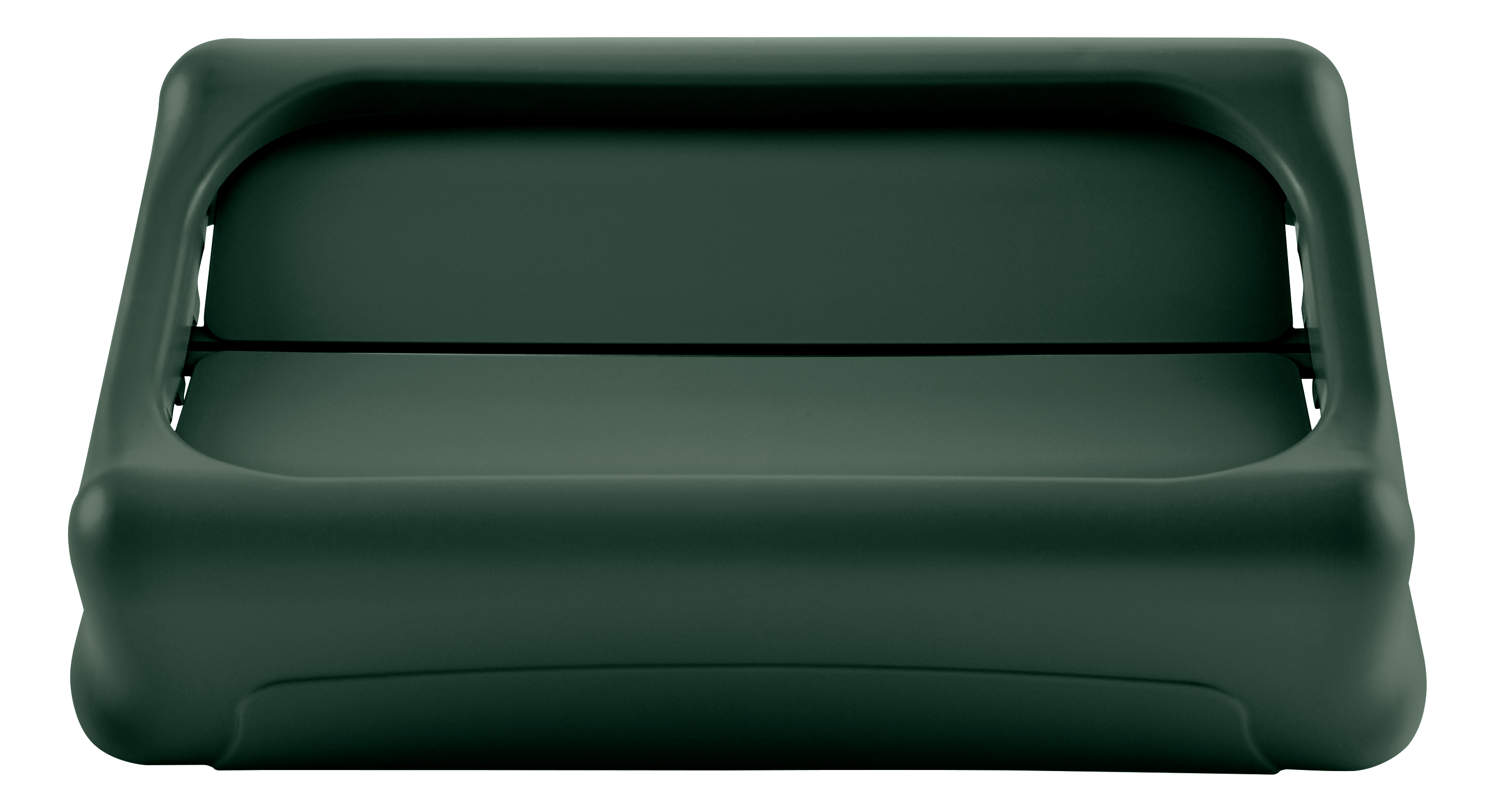 SlimJim®悬吊活门式桶盖有助于推动垃圾分类回收，提升作业效率。翻转式桶盖便于投放垃圾，投放后自动回位，将垃圾隐藏于公众视线之外。桶盖搭配可更换的彩色顶盖，通过颜色区分引导废弃物分类与回收。采用高强度耐用塑料材质，防锈免维护，清洁便捷。