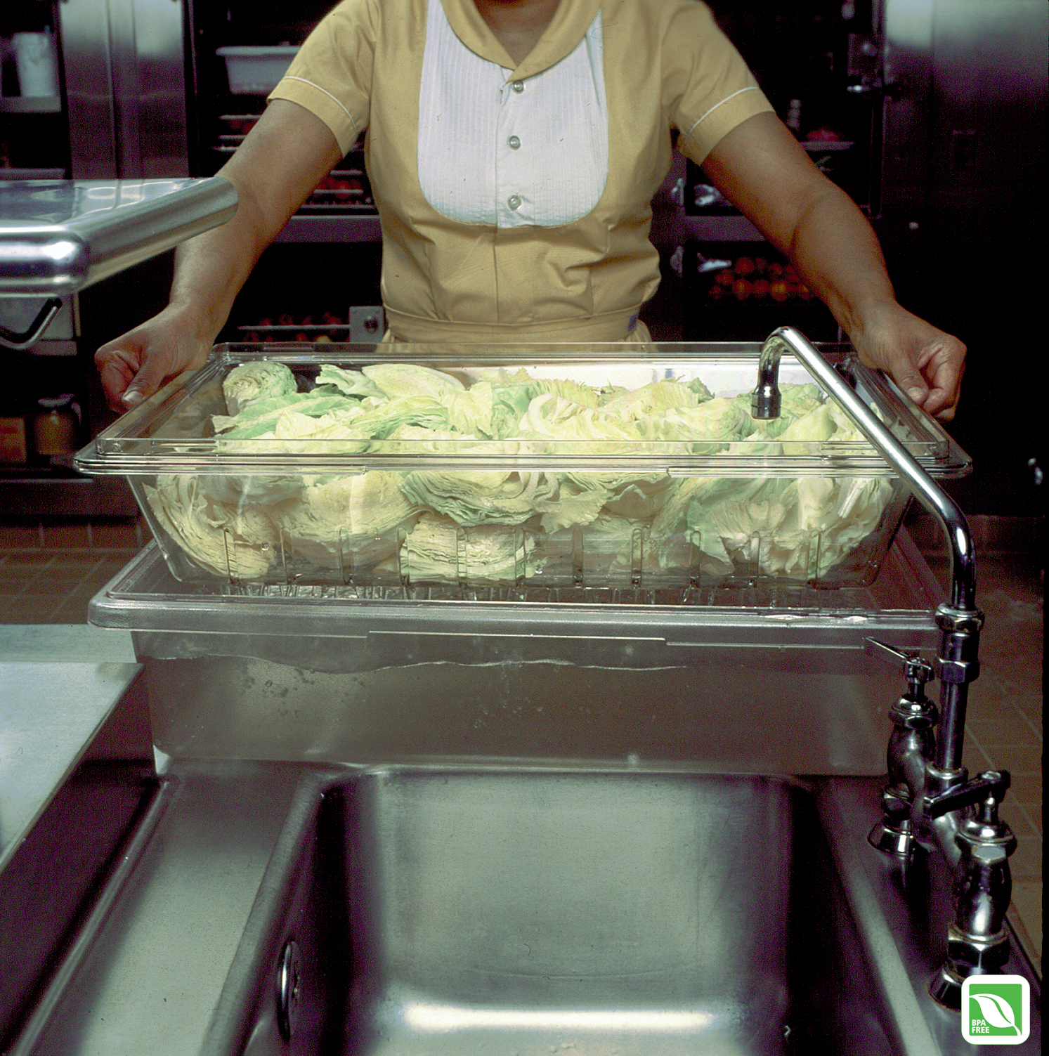 乐柏美商务用品过滤盒/沥水托盘/手提箱是一款透明、耐破裂的沥液托盘，适用于食品解冻或腌制。