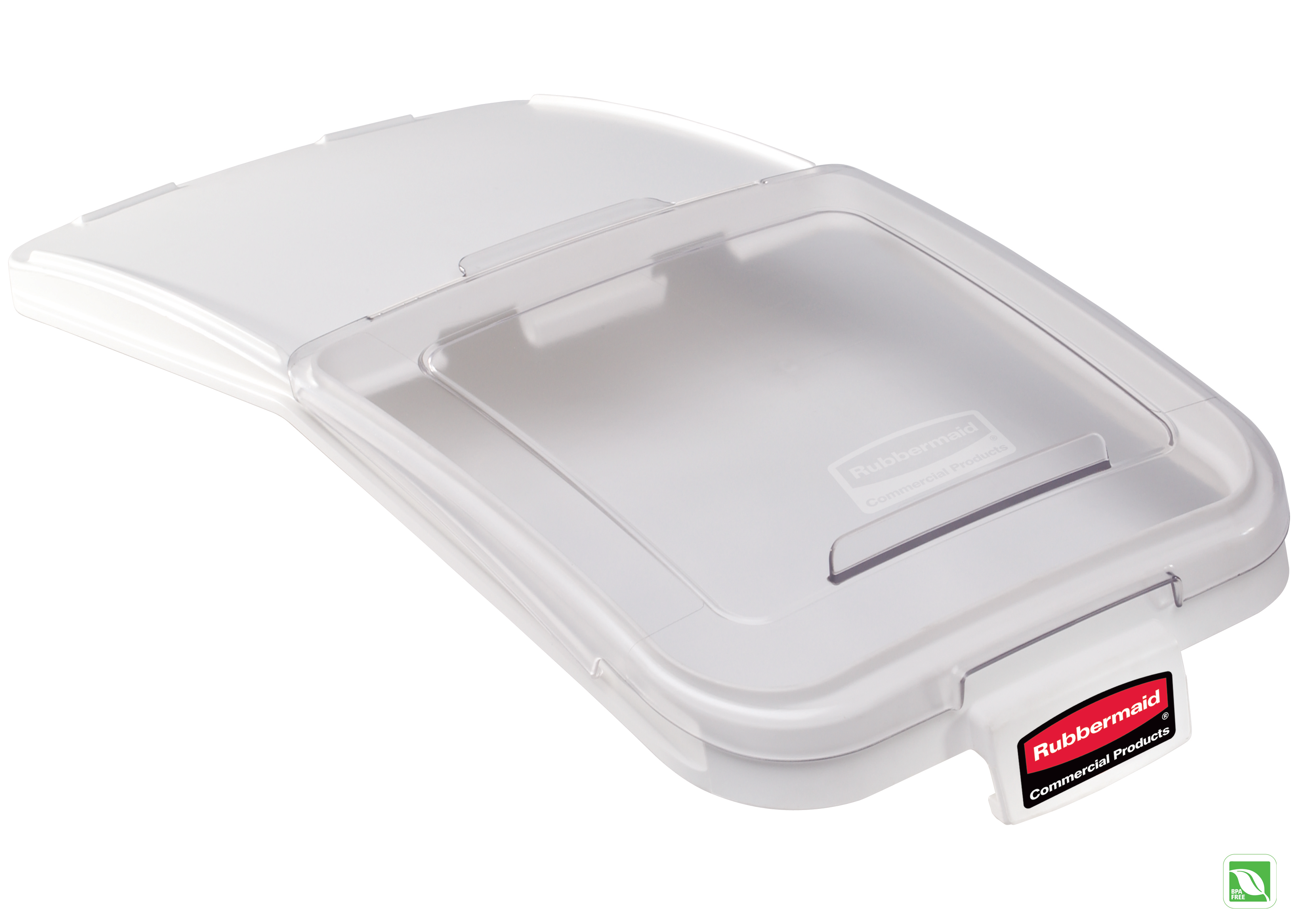 这款桶盖适用于移动式原料储存箱，采用正在申请专利的单手开启设计，并集成量取工具，提升取用与配料效率。