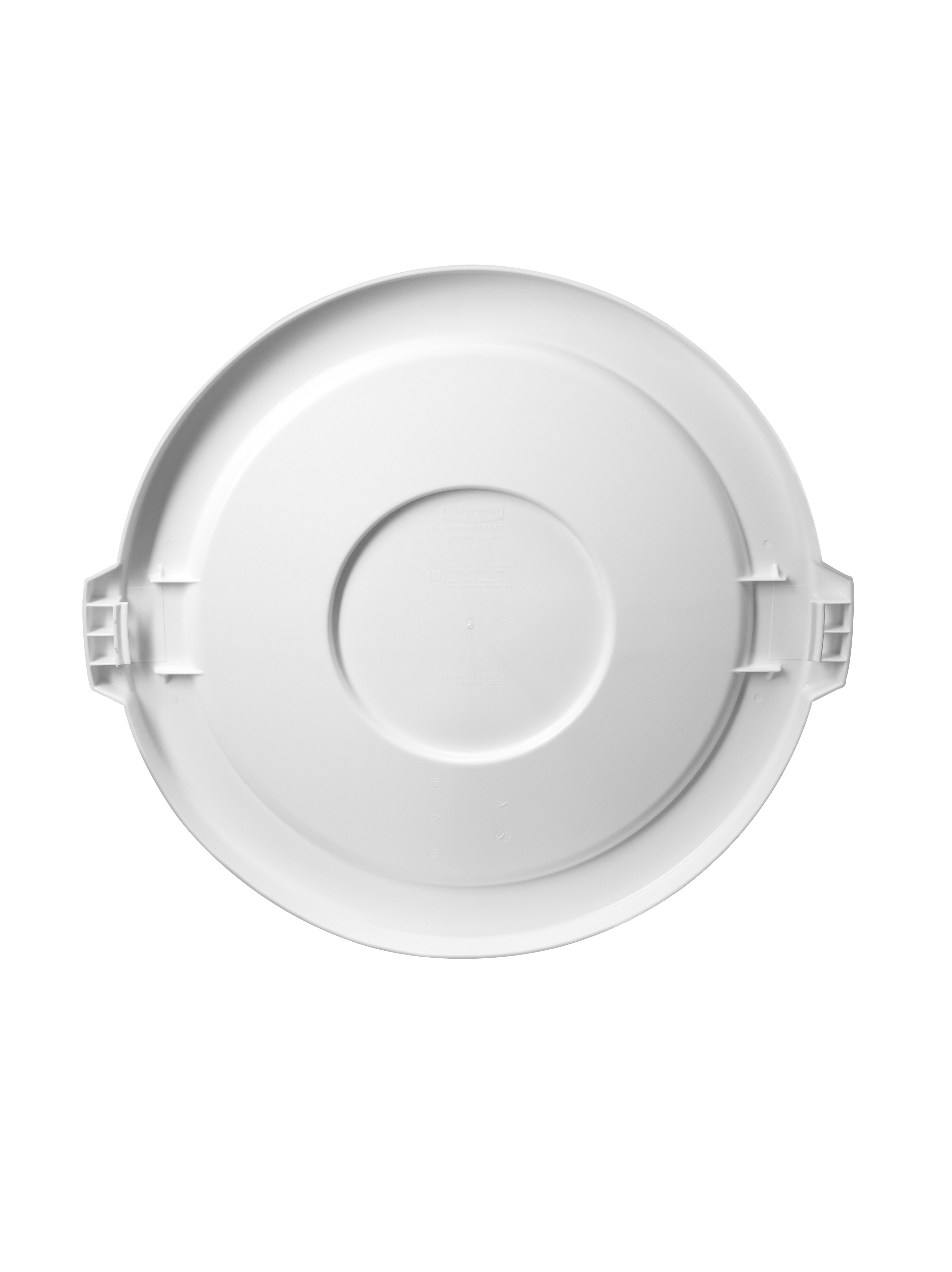 乐柏美商务用品BRUTE™自排水桶盖配有自排水凹槽，可减少积水聚集。